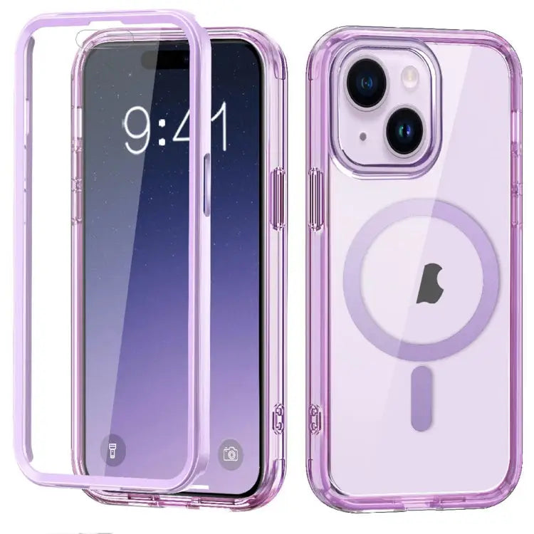 Colorful MagSafe Magnetic PC Hybrid TPU Phone Case For iPhone 15 Pro Max For iPhone 15 Pro For iPhone 15 Plus