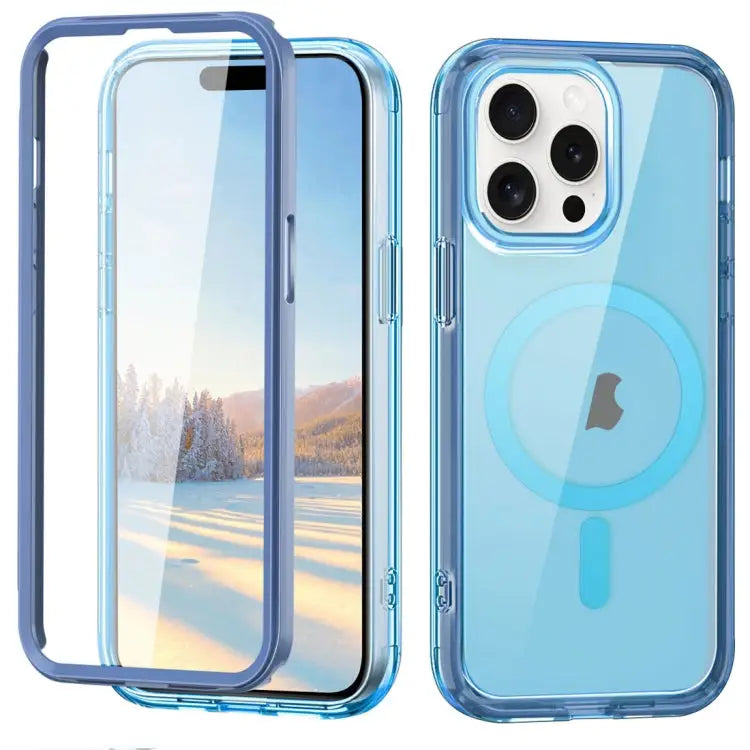 Colorful MagSafe Magnetic PC Hybrid TPU Phone Case For iPhone 15 Pro Max For iPhone 15 Pro For iPhone 15 Plus
