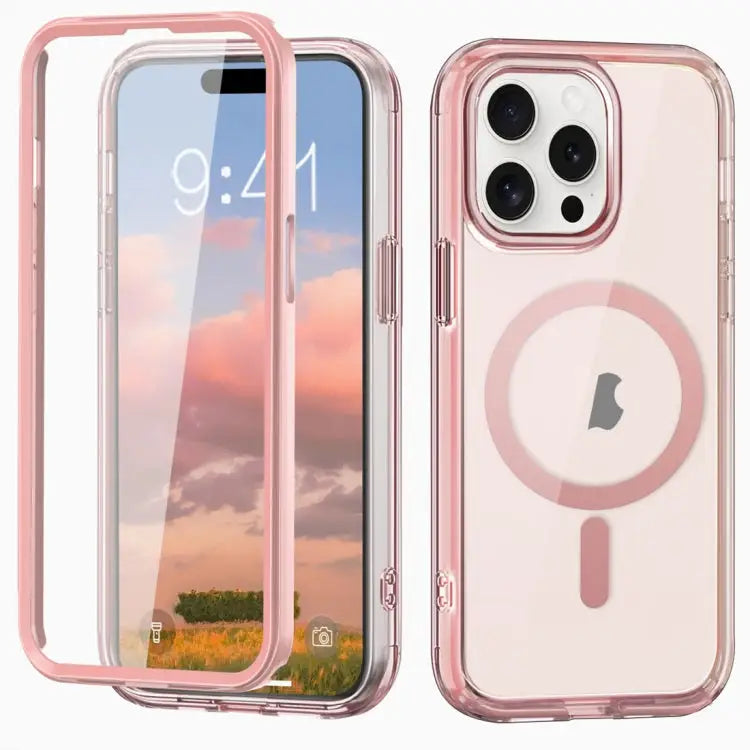 Colorful MagSafe Magnetic PC Hybrid TPU Phone Case For iPhone 15 Pro Max For iPhone 15 Pro For iPhone 15 Plus