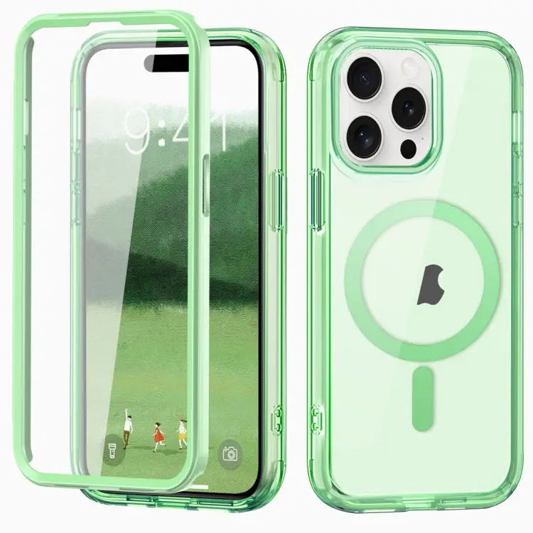 Colorful MagSafe Magnetic PC Hybrid TPU Phone Case For iPhone 15 Pro Max For iPhone 15 Pro For iPhone 15 Plus