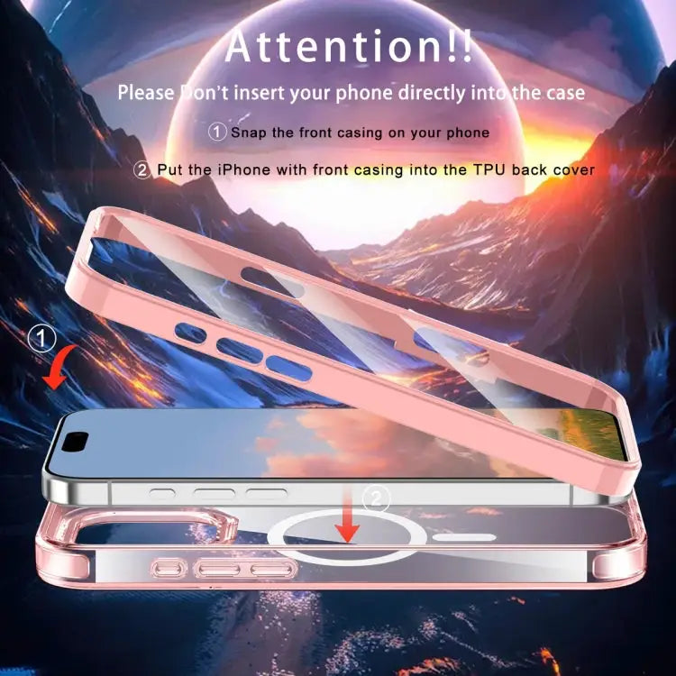 Colorful MagSafe Magnetic PC Hybrid TPU Phone Case For iPhone 16 Pro Max For iPhone 16 Pro For iPhone 16 Plus
