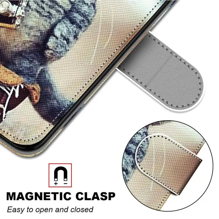 Coloured Drawing Cross Texture Horizontal Flip PU Leather Case with Holder & Card Slots & Wallet & Lanyard For iPhone