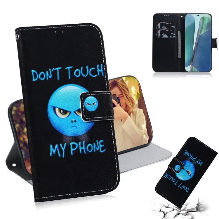 Coloured Drawing Horizontal Flip Leather Case with Holder & Card Slots & Wallet For Samsung Galaxy Note 20 For Samsung