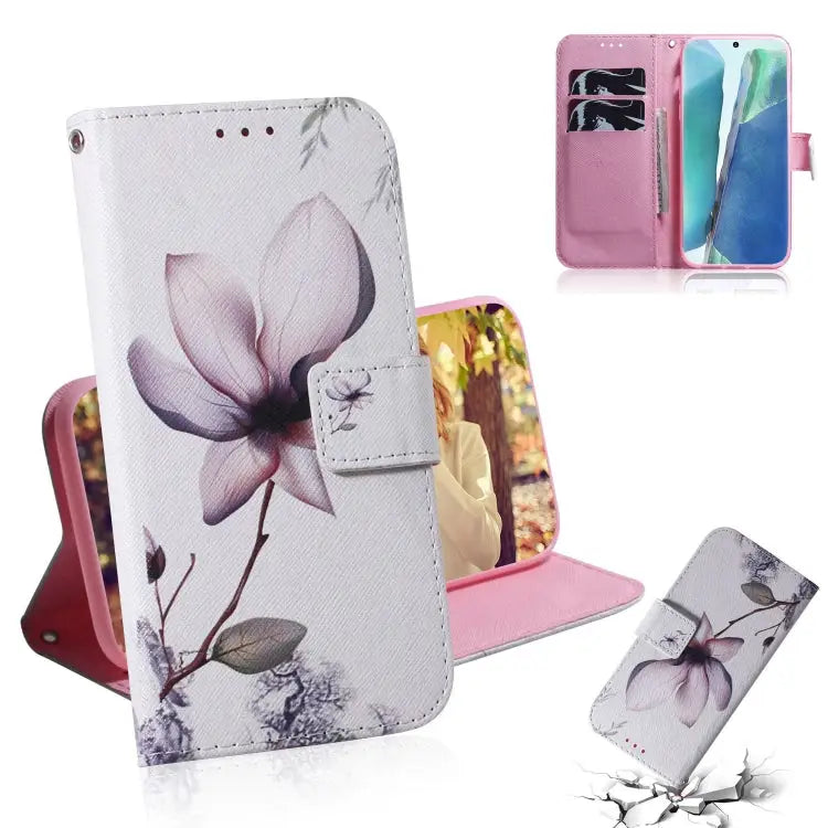 Coloured Drawing Horizontal Flip Leather Case with Holder & Card Slots & Wallet For Samsung Galaxy Note 20 For Samsung
