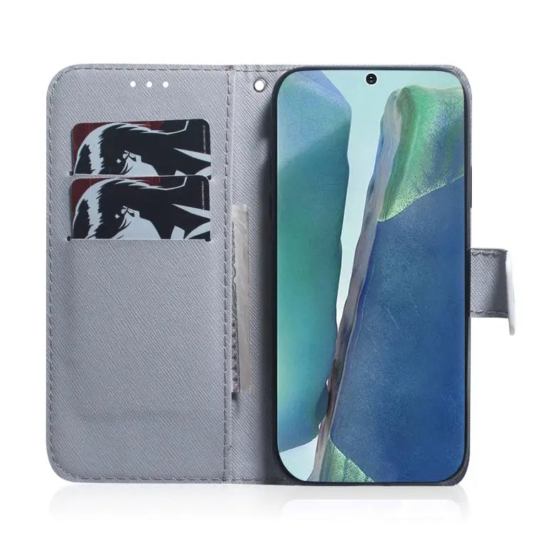 Coloured Drawing Horizontal Flip Leather Case with Holder & Card Slots & Wallet For Samsung Galaxy Note 20 For Samsung