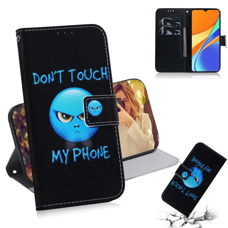 Coloured Drawing Horizontal Flip Leather Case with Holder & Card Slots & Wallet For Xiaomi Redmi 9A For Xiaomi Redmi 9C
