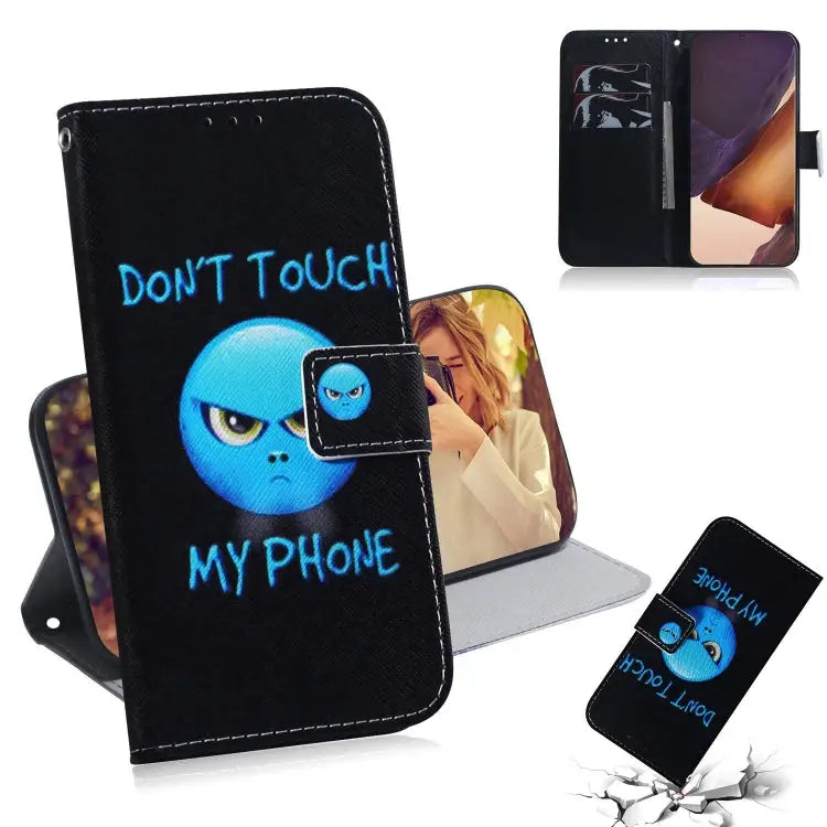 Coloured Drawing Horizontal Flip Leather Case with Holder & Card Slots & Wallet For Samsung Galaxy Note 20 For Samsung