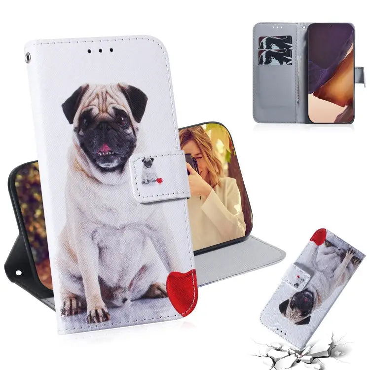 Coloured Drawing Horizontal Flip Leather Case with Holder & Card Slots & Wallet For Samsung Galaxy Note 20 For Samsung