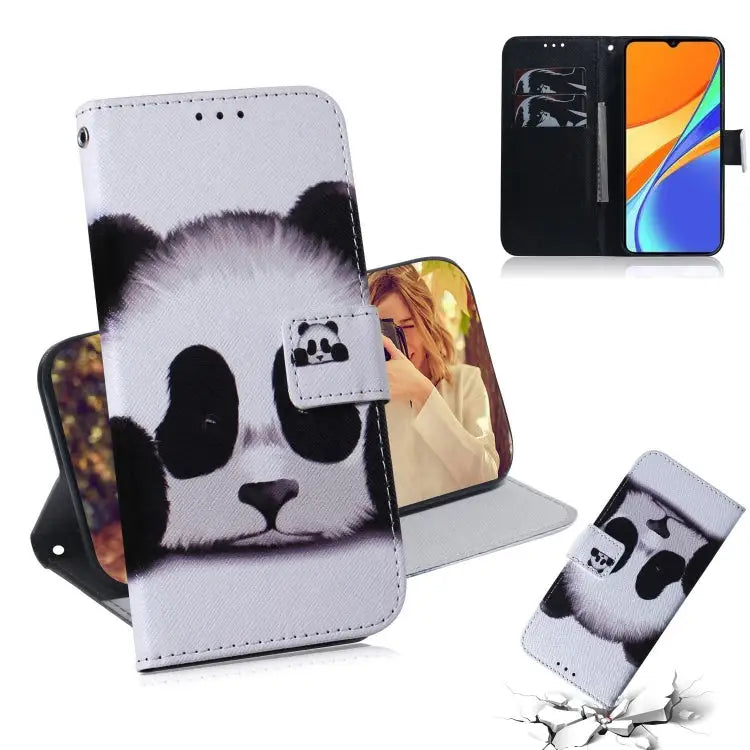 Coloured Drawing Horizontal Flip Leather Case with Holder & Card Slots & Wallet For Xiaomi Redmi 9A For Xiaomi Redmi 9C