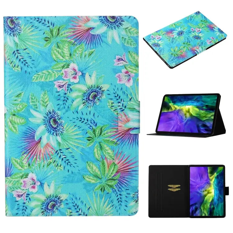 Coloured Drawing Pattern Horizontal Flip Leather Case with Holder & Card Slot & Sleep / Wake-up Function For iPad Pro