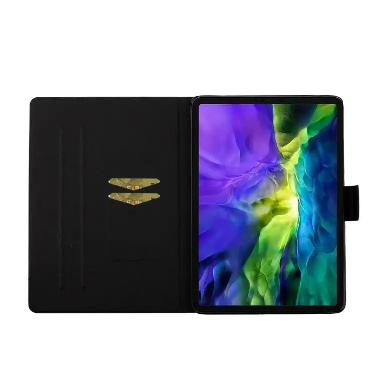 Coloured Drawing Pattern Horizontal Flip Leather Case with Holder & Card Slot & Sleep / Wake-up Function For iPad Pro