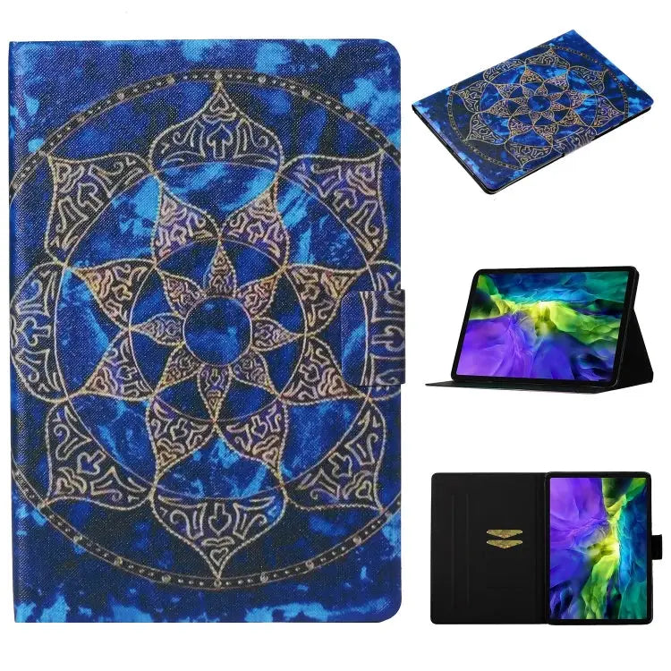Coloured Drawing Pattern Horizontal Flip Leather Case with Holder & Card Slot & Sleep / Wake-up Function For iPad Pro