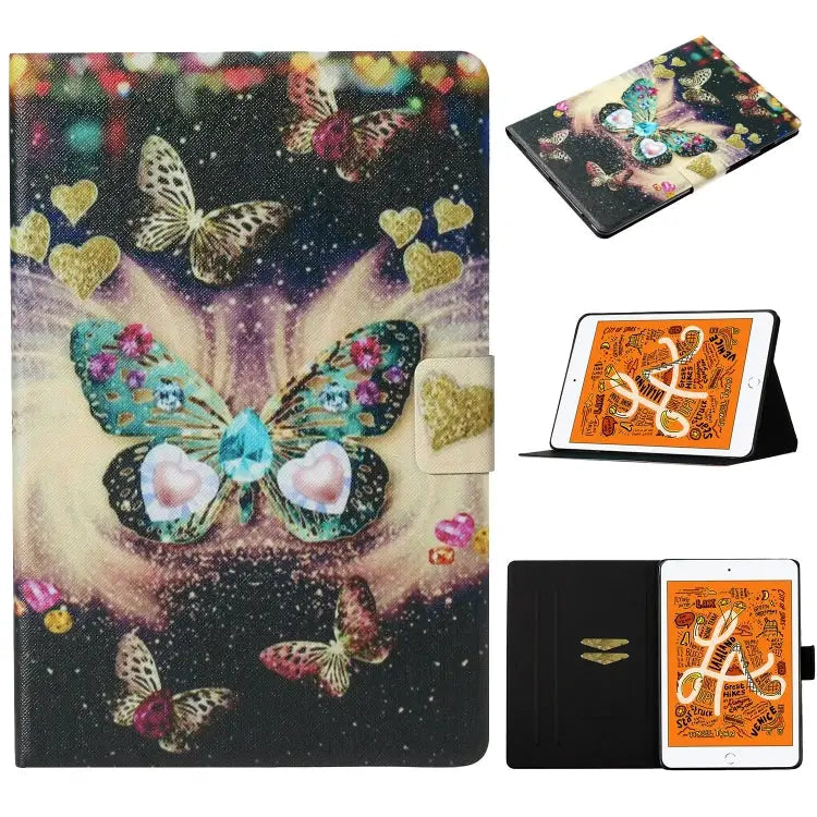 Coloured Drawing Pattern Horizontal Flip Leather Case with Holder & Card Slot & Sleep / Wake-up Function For iPad Pro