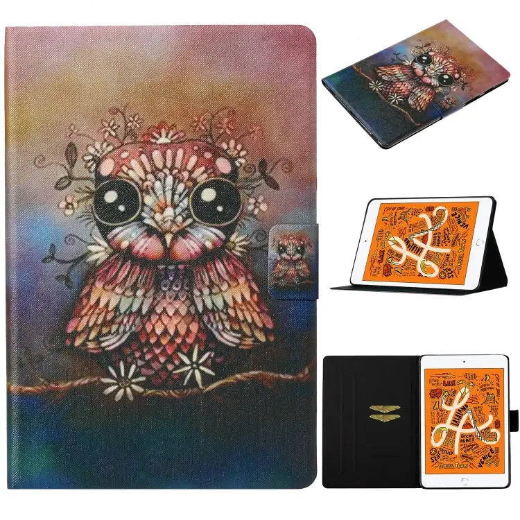 Coloured Drawing Pattern Horizontal Flip Leather Case with Holder & Card Slot & Sleep / Wake-up Function For iPad Pro
