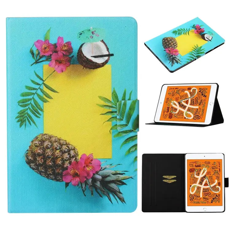 Coloured Drawing Pattern Horizontal Flip Leather Case with Holder & Card Slot & Sleep / Wake-up Function For iPad Pro