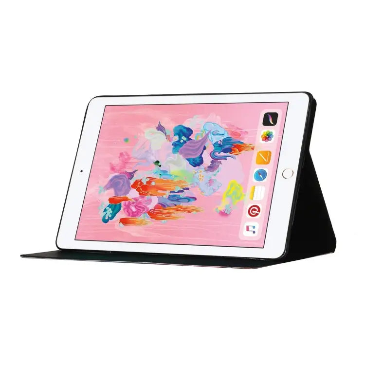 Coloured Drawing Pattern Horizontal Flip Leather Case with Holder & Card Slot & Sleep / Wake-up Function For iPad Air