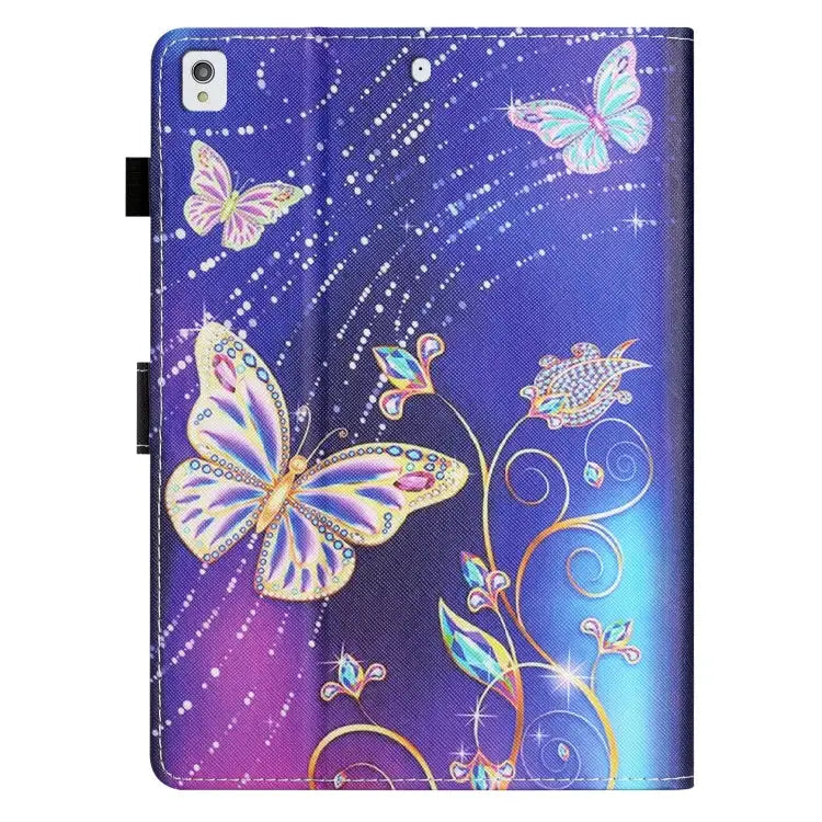 Coloured Drawing Stitching Smart Leather Tablet Case For iPad 10.2 2021/2020/2019/ Air 3 For iPad 10th Gen 10.9 2022