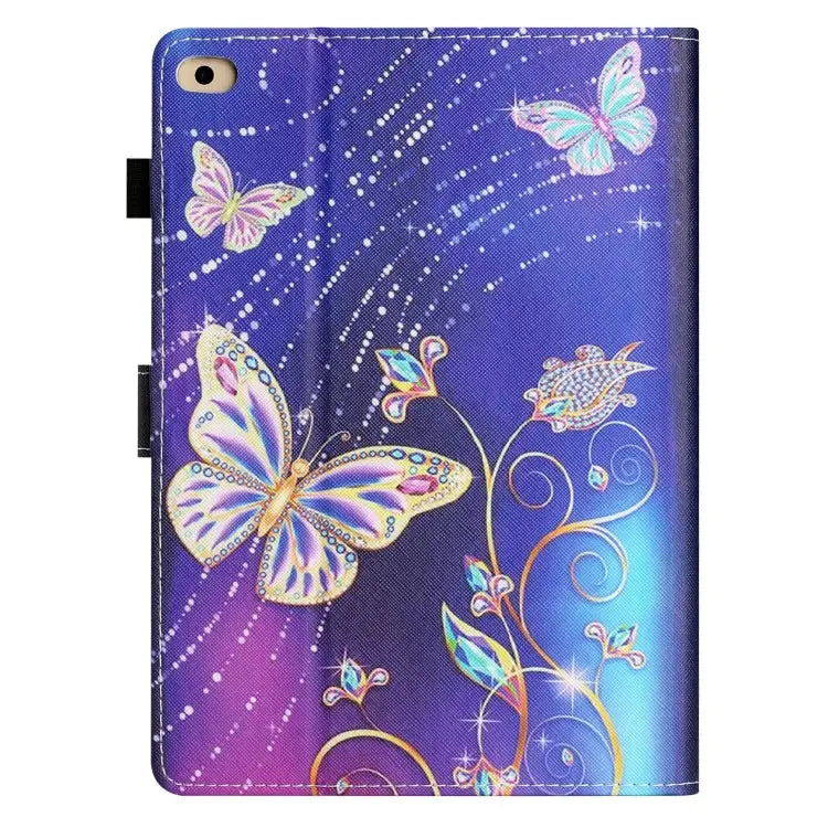 Coloured Drawing Stitching Smart Leather Tablet Case For iPad mini 5/4/3/2/1 For iPad mini 2024 / mini 6 - Apple