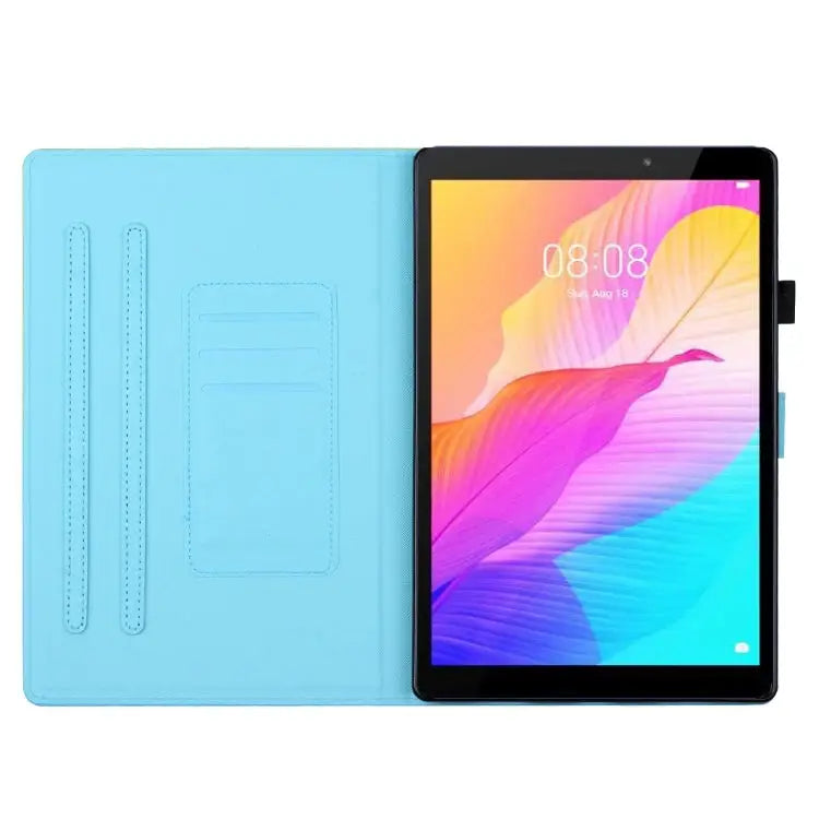 Coloured Drawing Stitching Smart Leather Tablet Case For iPad mini 5/4/3/2/1 For iPad mini 2024 / mini 6 - Apple