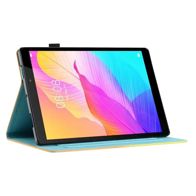 Coloured Drawing Stitching Smart Leather Tablet Case For iPad mini 5/4/3/2/1 For iPad mini 2024 / mini 6 - Apple
