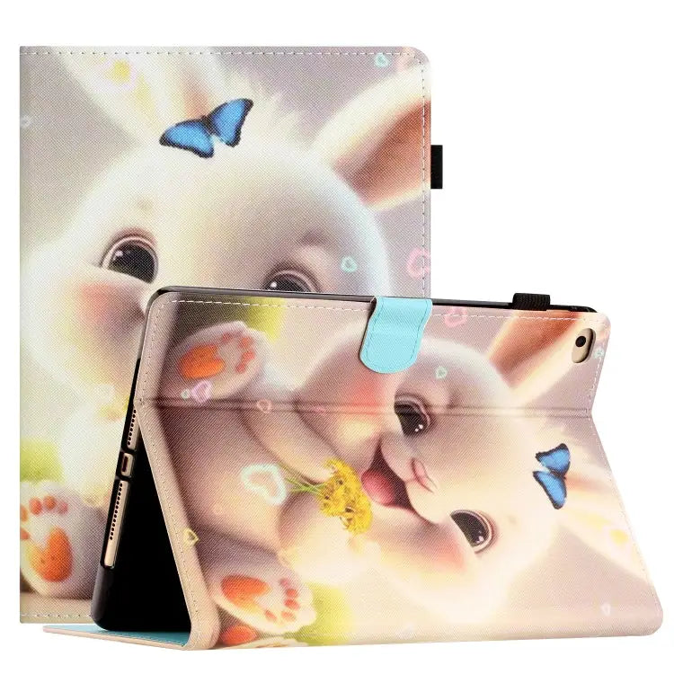 Coloured Drawing Stitching Smart Leather Tablet Case For iPad mini 5/4/3/2/1 For iPad mini 2024 / mini 6 - For iPad