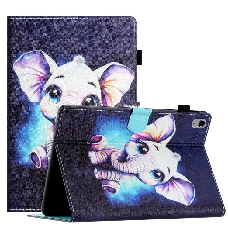 Coloured Drawing Stitching Smart Leather Tablet Case For iPad mini 5/4/3/2/1 For iPad mini 2024 / mini 6 - For iPad