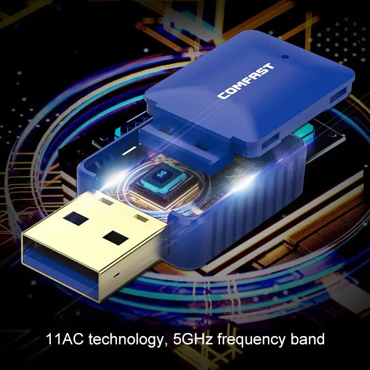 COMFAST CF-726B 650Mbps Dual-band Bluetooth Wifi USB Network Adapter Receiver - CF-726B