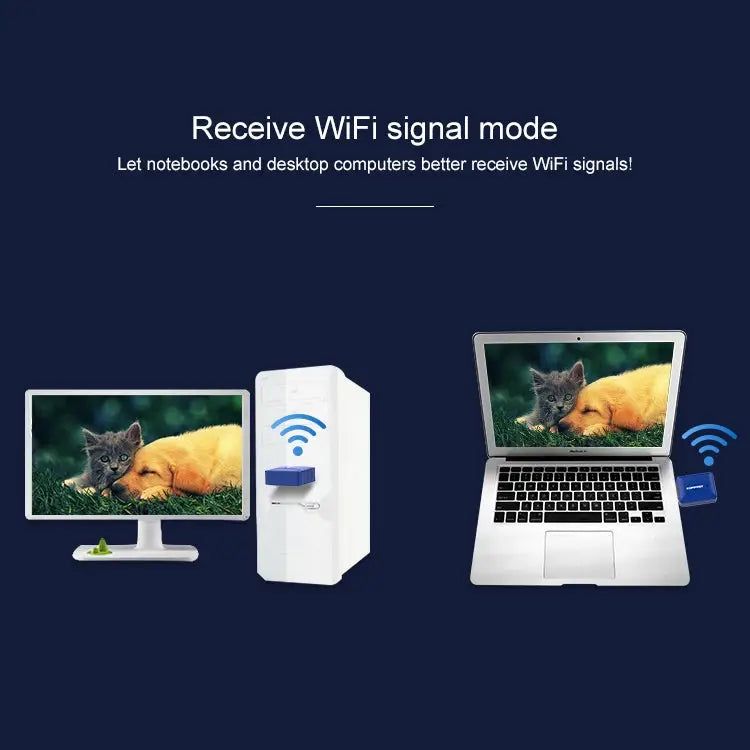 COMFAST CF-726B 650Mbps Dual-band Bluetooth Wifi USB Network Adapter Receiver - CF-726B