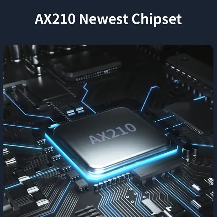 COMFAST CF-AX210 PLUS 5374Mbps Tri-band + Bluetooth 5.2 Wireless WiFi6E PCI-E Network Card - CF-AX210 PLUS