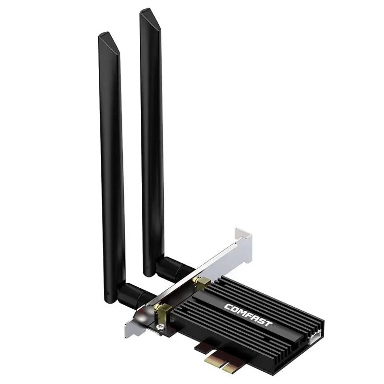 COMFAST CF-AX210 PRO 5374Mbps Tri-band + Bluetooth 5.2 Wireless WiFi6E PCI-E Network Card with Heat Sink - CF-AX210 PRO