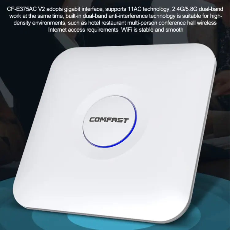 COMFAST CF-E375AC 1300Mbps Dual Band Wireless Indoor Ceiling AP 2.4G + 5.8GHz WiFi Access Point - CF-E375AC