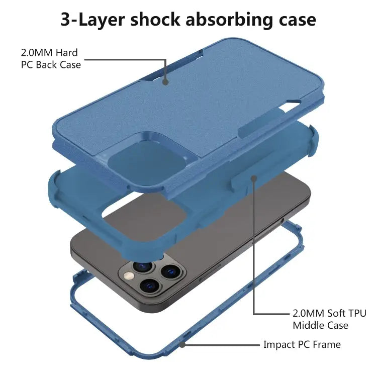 Commuter Shockproof TPU + PC Phone Case For iPhone 14 For iPhone 14 Pro For iPhone 14 Plus For iPhone 14 Pro Max