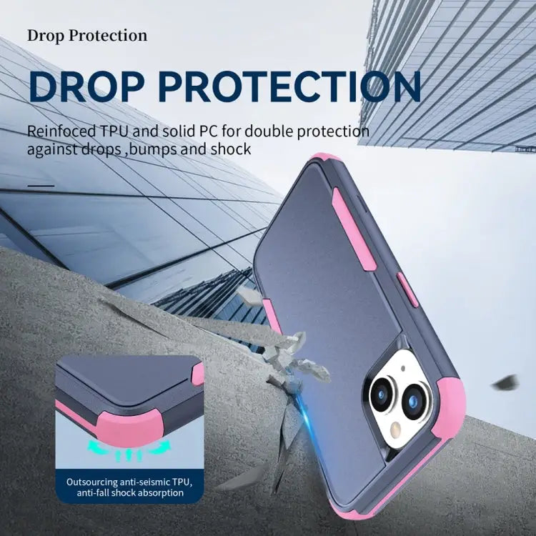 Commuter Shockproof TPU + PC Phone Case For iPhone 15 Plus For iPhone 15 - Apple Accessories
