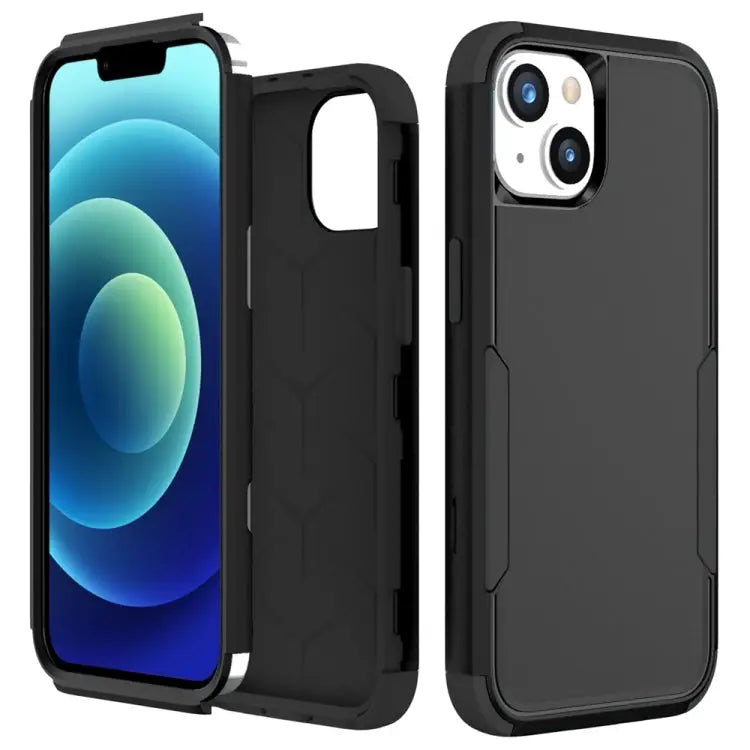 Commuter Shockproof TPU + PC Phone Case For iPhone 15 Plus For iPhone 15 - For iPhone 15 / Black - Apple Accessories