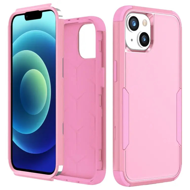 Commuter Shockproof TPU + PC Phone Case For iPhone 15 Plus For iPhone 15 - For iPhone 15 / Pink - Apple Accessories