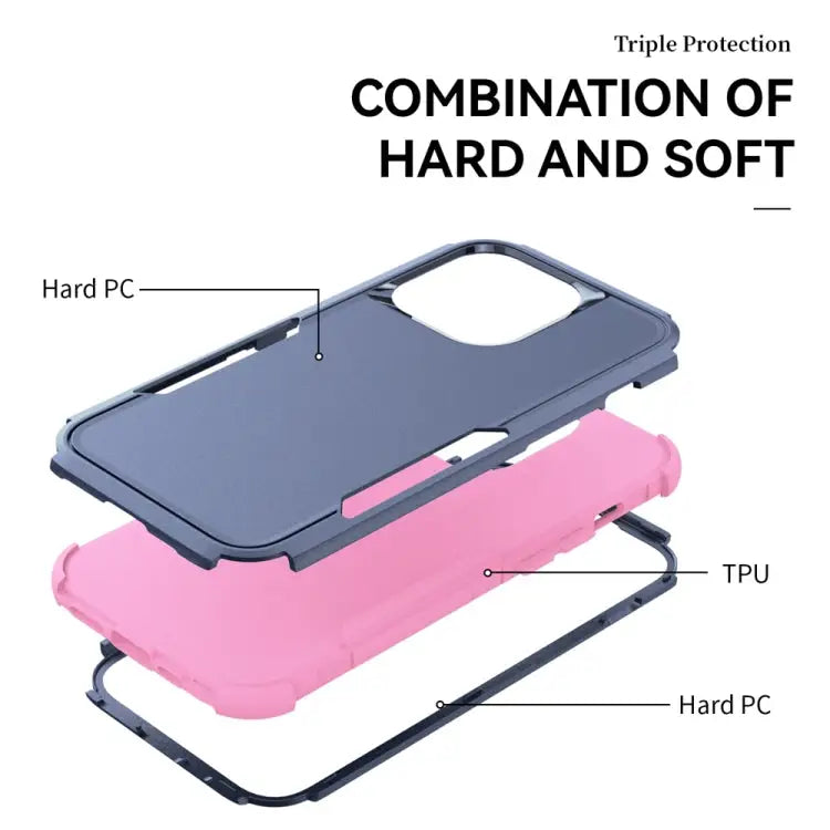 Commuter Shockproof TPU + PC Phone Case For iPhone 15 Pro Max For iPhone 15 Pro - Apple Accessories