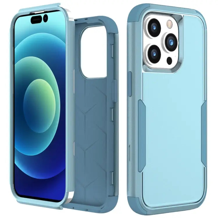 Commuter Shockproof TPU + PC Phone Case For iPhone 15 Pro Max For iPhone 15 Pro - For iPhone 15 Pro / Grey Green