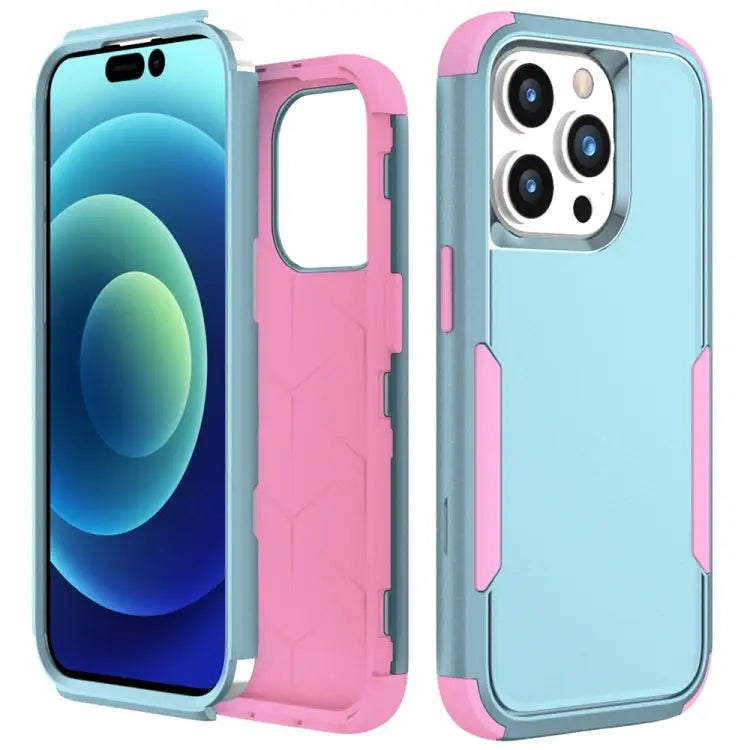 Commuter Shockproof TPU + PC Phone Case For iPhone 15 Pro Max For iPhone 15 Pro - For iPhone 15 Pro Max / Grey Green