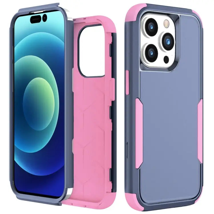 Commuter Shockproof TPU + PC Phone Case For iPhone 15 Pro Max For iPhone 15 Pro - For iPhone 15 Pro Max / Royal Blue