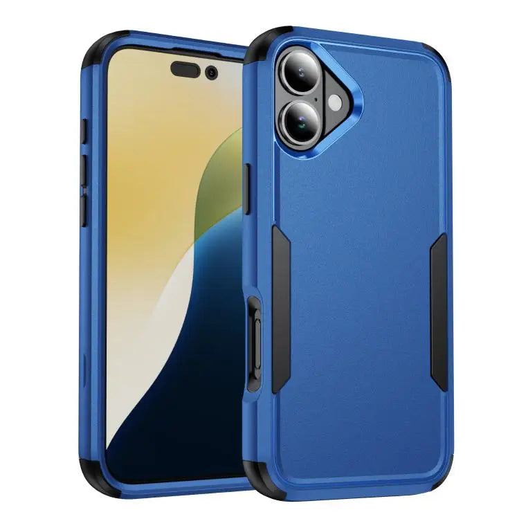 Commuter Shockproof TPU + PC Phone Case For iPhone 17 For iPhone 17 Air - For iPhone 17 / Royal Blue + Black - Apple
