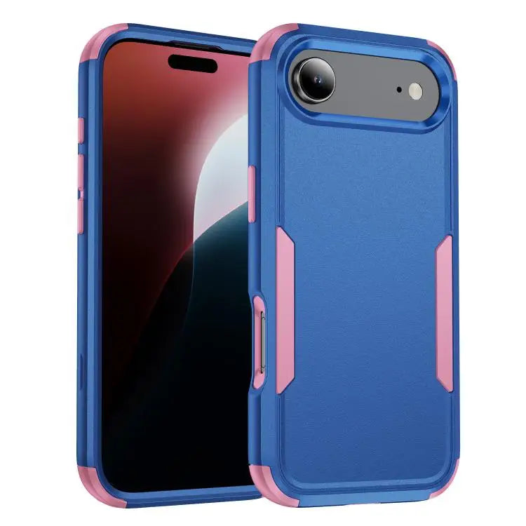 Commuter Shockproof TPU + PC Phone Case For iPhone 17 For iPhone 17 Air - For iPhone Air / Royal Blue + Pink - Apple