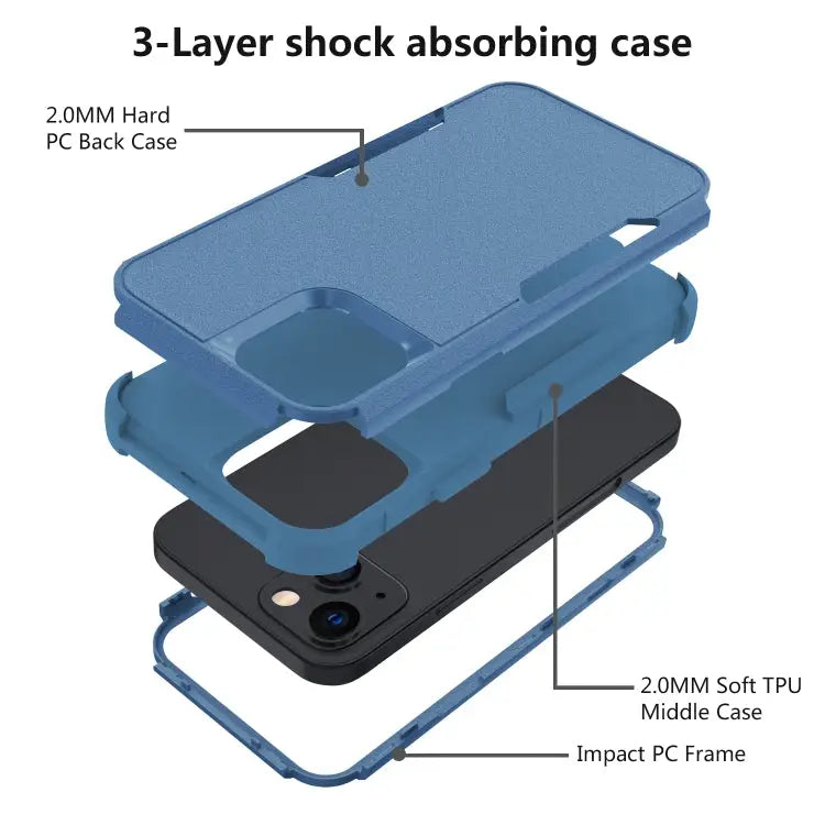 Commuter Shockproof TPU + PC Protective Case For iPhone 13 mini For iPhone 13 For iPhone 13 Pro For iPhone 13 Pro Max