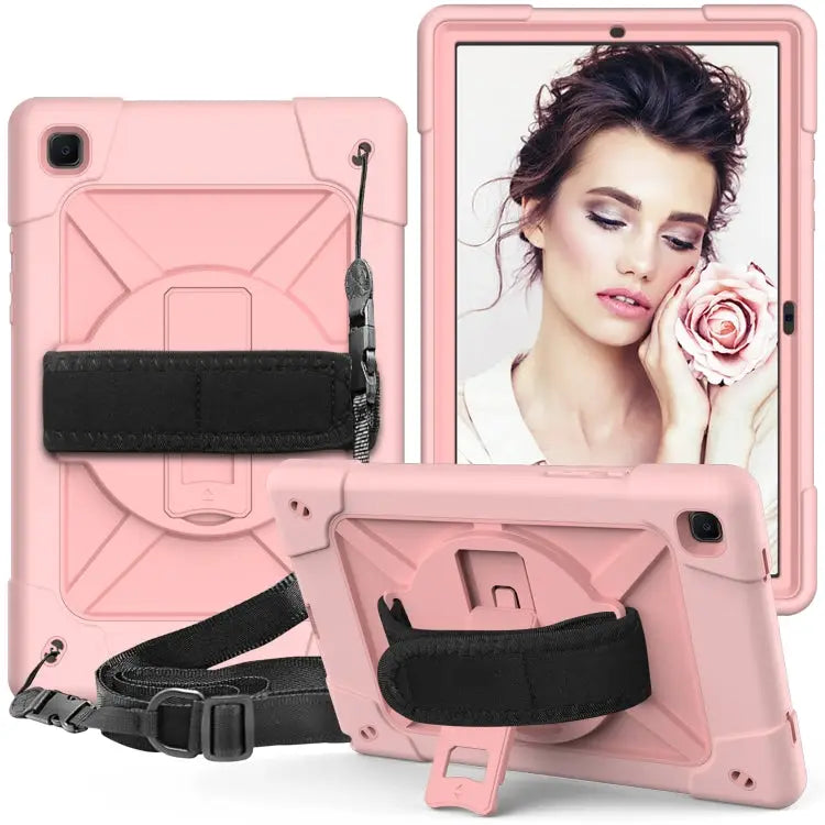 Contrast Color Robot Shockproof Silicone + PC Protective Case with Holder For iPad Air 2022 / 2020 10.9 For Samsung