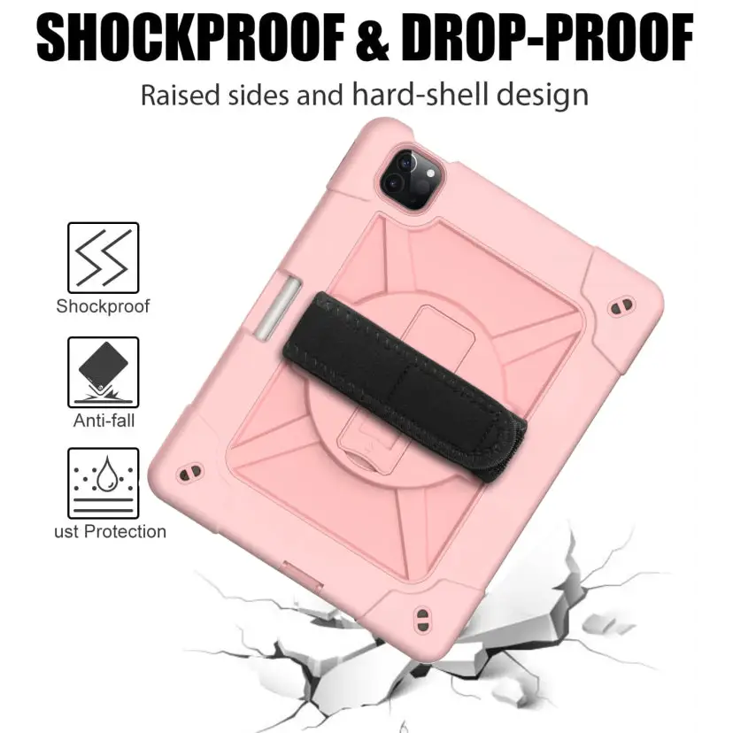 Contrast Color Robot Shockproof Silicone + PC Protective Case with Holder For iPad Air 2022 / 2020 10.9 For Samsung