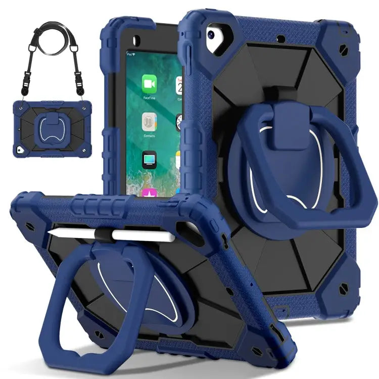 Contrast Color Robot Silicone Hybrid PC Tablet Case For iPad 10.2 2021 / 2020 / 2019 For iPad Air / Air 2 / 9.7