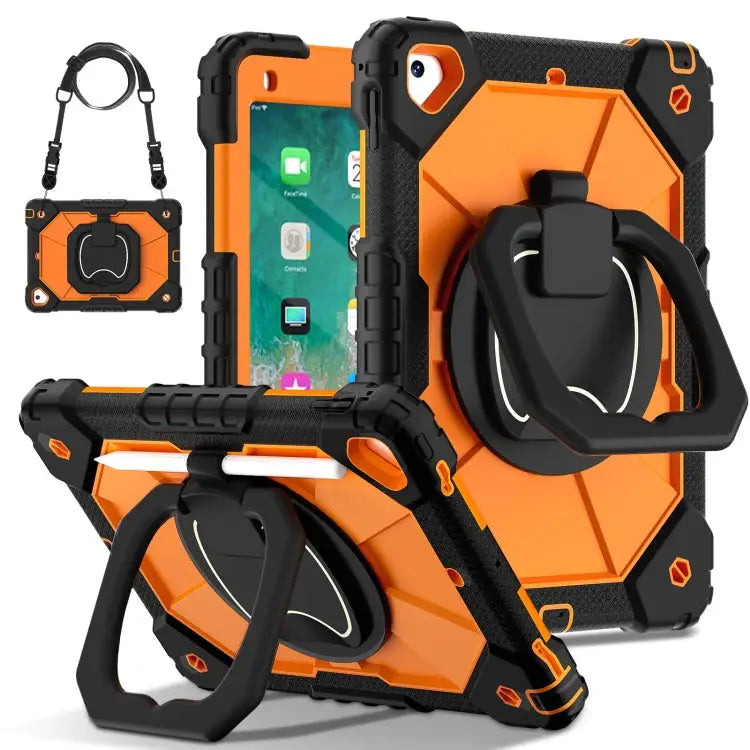 Contrast Color Robot Silicone Hybrid PC Tablet Case For iPad 10.2 2021 / 2020 / 2019 For iPad Air / Air 2 / 9.7