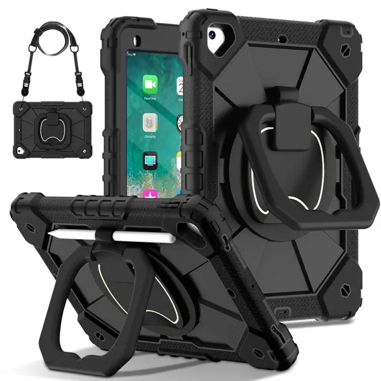 Contrast Color Robot Silicone Hybrid PC Tablet Case For iPad 10.2 2021 / 2020 / 2019 For iPad Air / Air 2 / 9.7