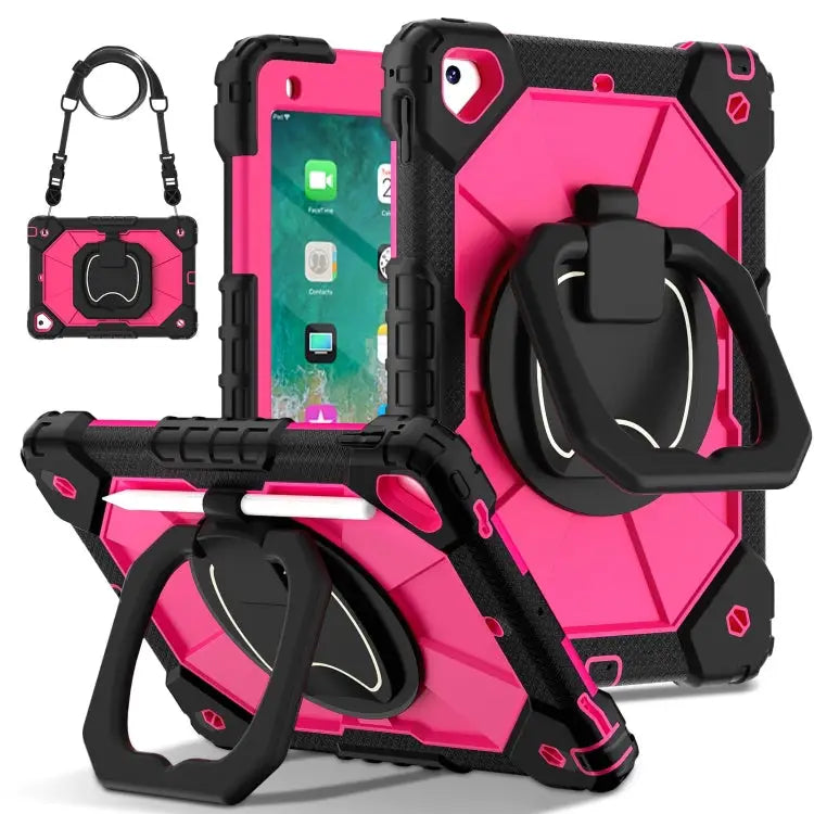 Contrast Color Robot Silicone Hybrid PC Tablet Case For iPad 10.2 2021 / 2020 / 2019 For iPad Air / Air 2 / 9.7