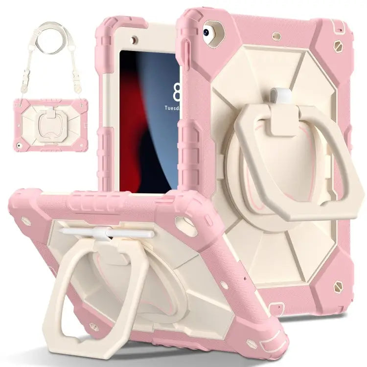 Contrast Color Robot Silicone Hybrid PC Tablet Case For iPad 10.2 2021 / 2020 / 2019 For iPad Air / Air 2 / 9.7