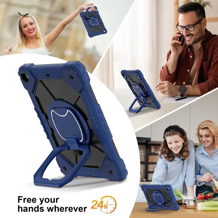 Contrast Color Robot Silicone Hybrid PC Tablet Case For iPad 10.2 2021 / 2020 / 2019 For iPad Air / Air 2 / 9.7